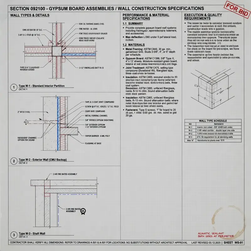 construction specifications paper